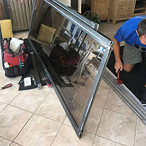 sliding glass door frame repair Carson